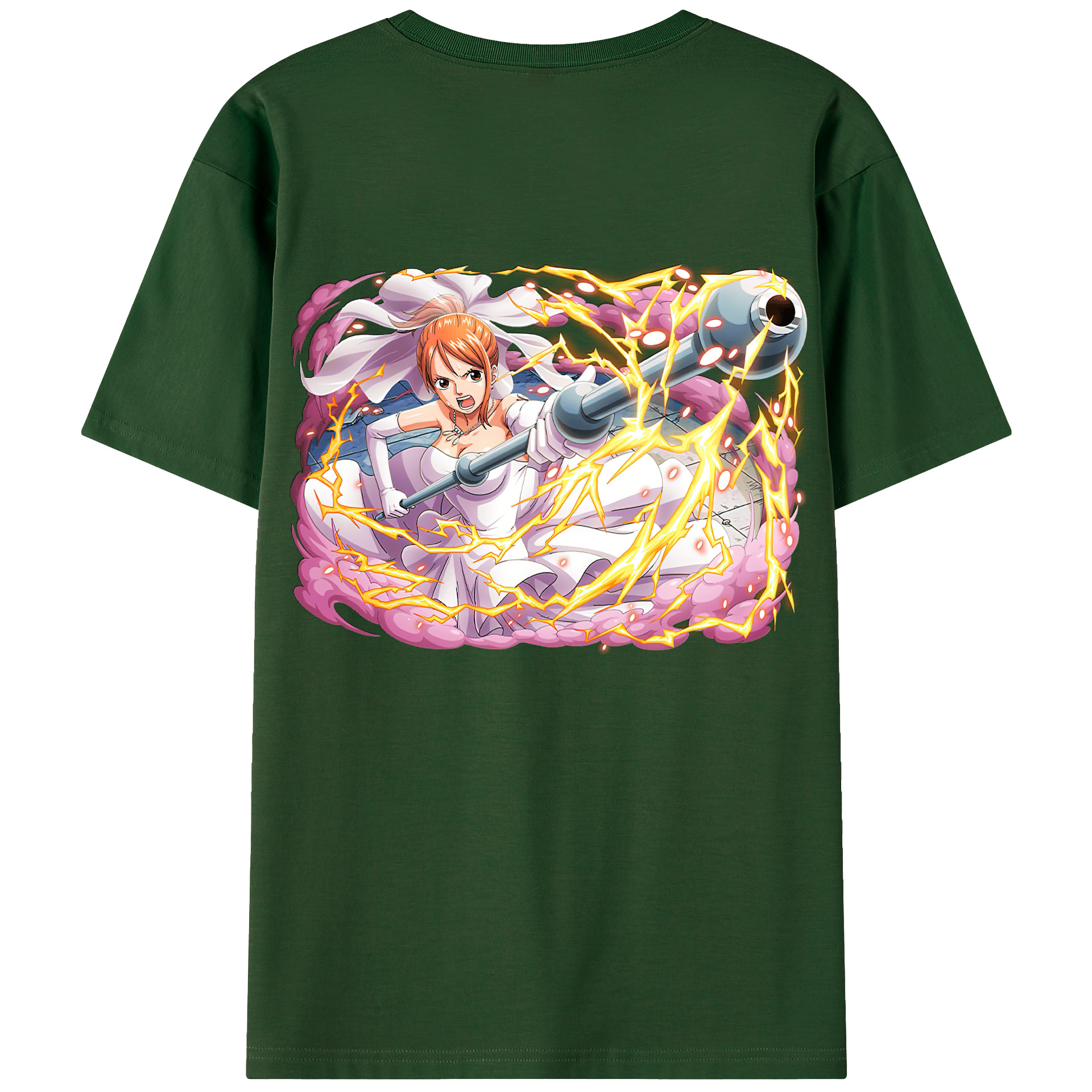 ワンピース ナミ ONE PIECE Nami 綿100％半袖Tシャツ（背面プリント）